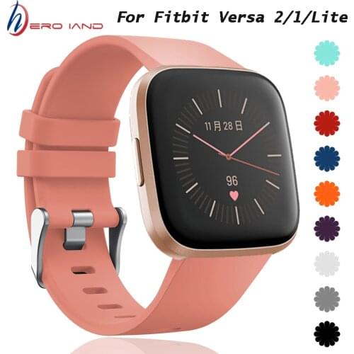 Accessories Strap For Fitbit Versa 2 Band Soft Silicone Wrist Waterproof Replacement Watch Strap For Fitbit Versa/Versa Lite