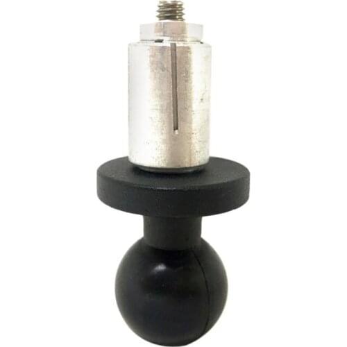 Aluminum Base Rubber Motorcycle Bike Mount Black Fork Stem Base with Ball Head for Ball Mount Adapter P82A