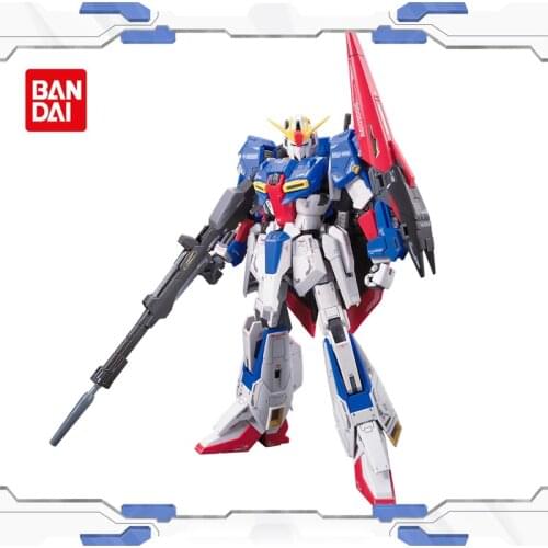 Bandai Anime Model Assembly Gundam RG 1/144 Zeta Gundam MSZ-006 Action Figure Robot Decoration Toy Childrens Gift