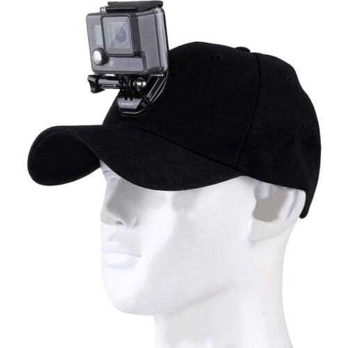 For Go Pro Accessories Canvas Baseball Hat Cap W/ J-Hook Buckle Mount Screw for GoPro HERO5 HERO4 Session HERO 5 4 3+ 3 2