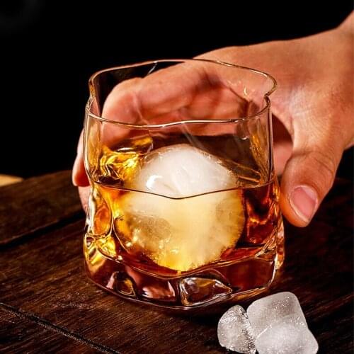 Whiskey Shot Glass Wine Glass Set Crystal Japanese Creative Beer Glass Bar Shot Glass Cocktail Cup Twisted Glass