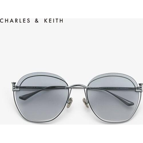 CHARLES&KEITH Accessories CK3-71280347 Womens Sunglasses Metal Slim Frame Modern