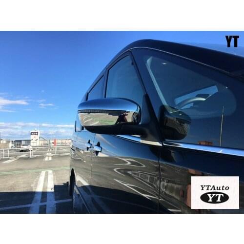 2pcs/lots Rear Mirror Cover Car Styling Chrome for nissan serena 2016 2pcs/lots YT-71013