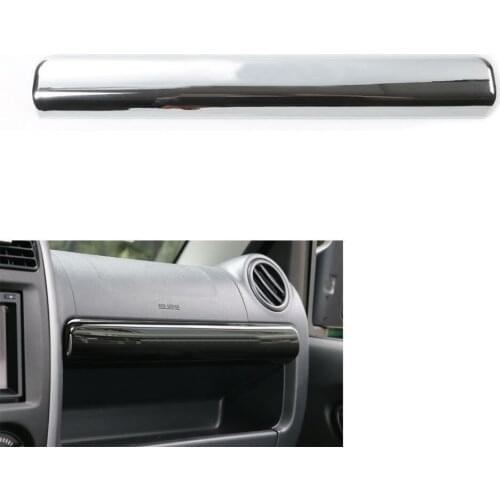 For 2007-2015 Suzuki Jimny Car Styling Glove Box Cover Trim ABS Chrome Storage Box Decoration Sticker Interior Car Accessories