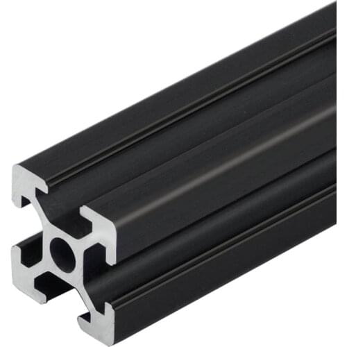 1PC BLACK 2020 European Standard Anodized Aluminum Profile Extrusion 100mm - 800mm Length Linear Rail 500mm for CNC 3D Printer