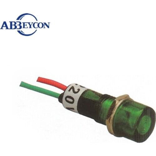 ABBEYCON Signal 10mm Dia Indicator light for power supply 12v/220V mini indicator lights 100pcs/lot