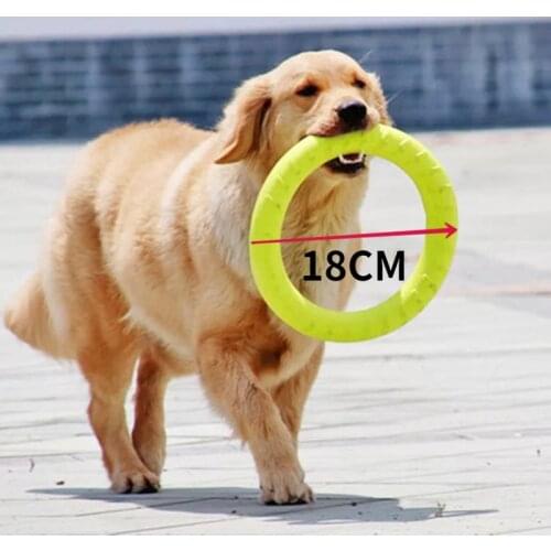 18CM Pet Flying Discs EVA Dog Training Ring Puller Resistant Bite Floating Toy Puppy Outdoor Interactive Game Playing Products