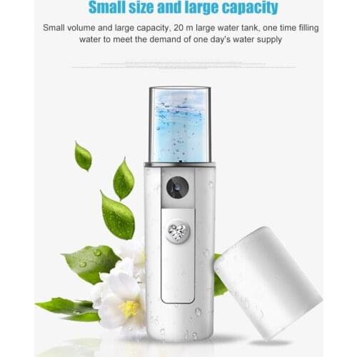 Mini Nanometer Facial Steamer Facial Sprayer Hydrating Portable Nebulizer Humidifying Device Moisturizing Skin Care Tools Beauty