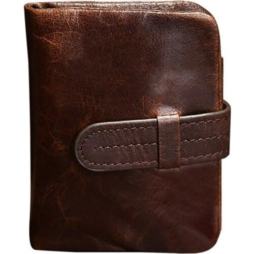 Mens Wallets 100% Genuine Leather Wallets Money Coin Pocket Card Holder Male Clutch Wallet Bag