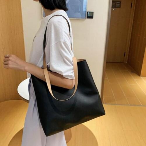 2020 Big New Women Shoulder Bags Alligator Ladies PU Leather Bags Casual Ladies Handbags Purse Pocket Vintage Female Big Tote