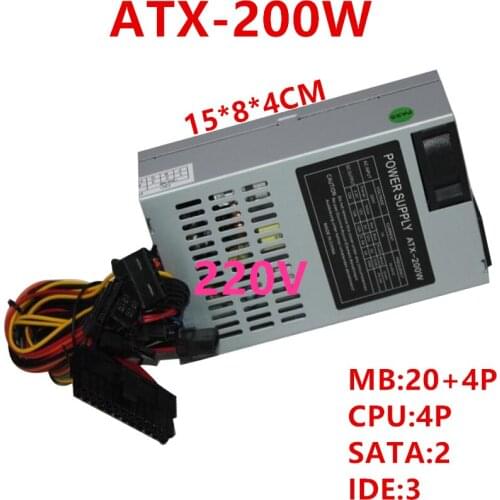 New PSU For FLEX NAS POS Small 1U 200W Power Supply ATX-200W