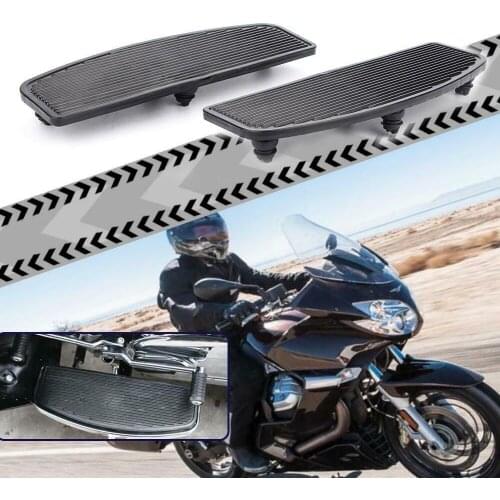 Front Rubber Rider Insert Black Footboards Foot Peg Rest Pad Fits for Harley Touring Dyna FLHTC FLHTCUI FLHTCU FLHRC