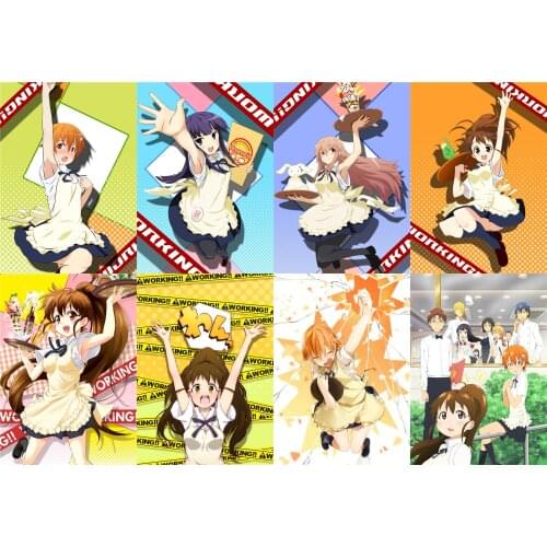 Working!! Wagnaria!! Polypropylene A3 8 pieces Posters wall poster
