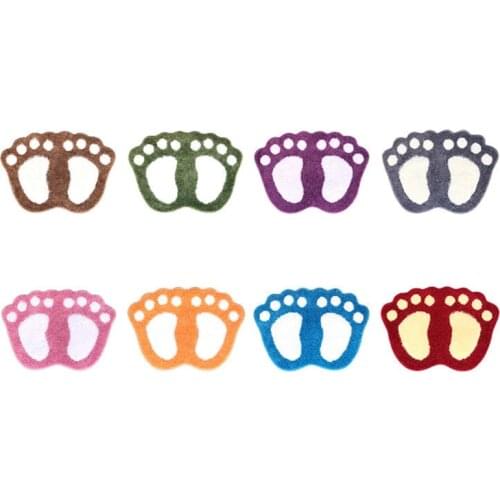 Cute Cartoon Big Feet Bath Toilet Mat Non-Slip Footprint Bathroom Area Rug Absorbent Kitchen Floor Carpet Doormat Decor