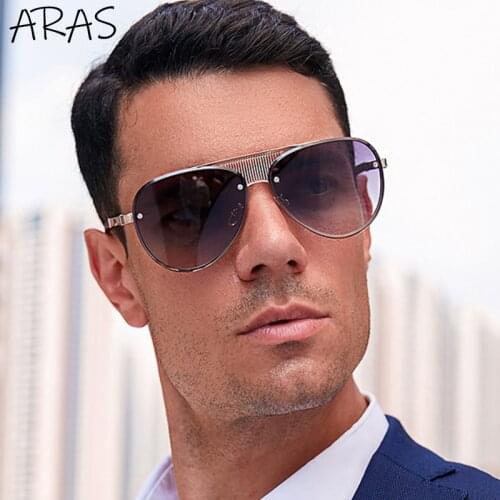 Classic Sunglasses Frameless Men Driving Glasses Retro Double Beam Big Frame Sun Glasses Women Brand Designer Sunglasses For Men