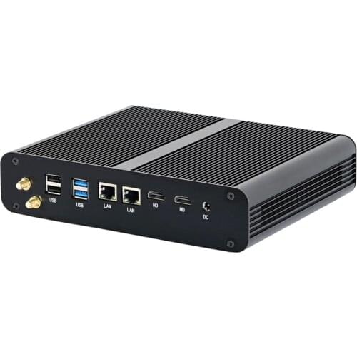 Topton Newest Mini PC Intel Core i7 1065G7 i5 1035G4 Windows 10 2xHDMI2.0 2xLAN SD Optical SPDIF 8*USB Office Desktop Computer
