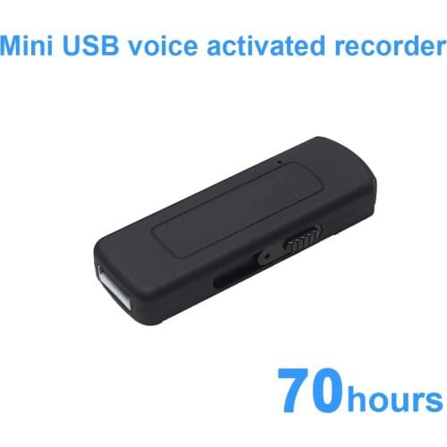 USB voice recorder mini USB audio recording U disk sound activation 4GB recording time 70 hours