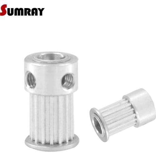 SUMRAY MXL 20T Timing Pulley 3.175/4/5/6/6.35/7/8mm Inner Bore CNC Belt Pulley 11mm Belt Width Stepper Motor Pulley 2PCS