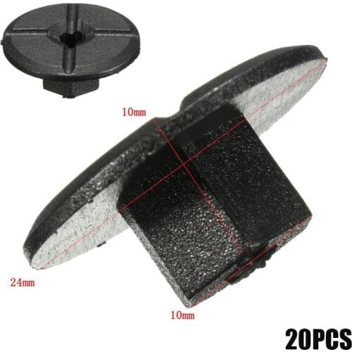 20Pcs 4mm Car Fender Flares Mud Flaps Splash Guard Wheel Arch Bumper Panel Fastener Clips Unthreaded Nuts For Mercedes Benz