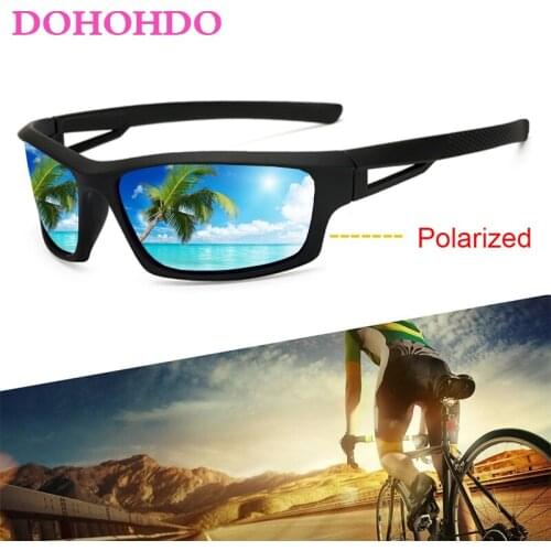 DOHOHDO Unisex Night Vision UV400 Polarised Driving Sun Glasses For Men Polarized Stylish Sunglasses Male Goggle Eyewears Gafas