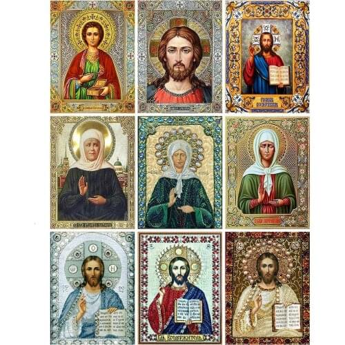 5D Diamond Painting Icons Full Drill Square Diamond Embroidery Religion New Arrival Home Decoration Diamond Art