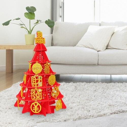 Paper Tree Chinese Ox Year Cash Cow Money Tree DIY New Year Home Desktop Party Decoration Festive Party Supplies 2021