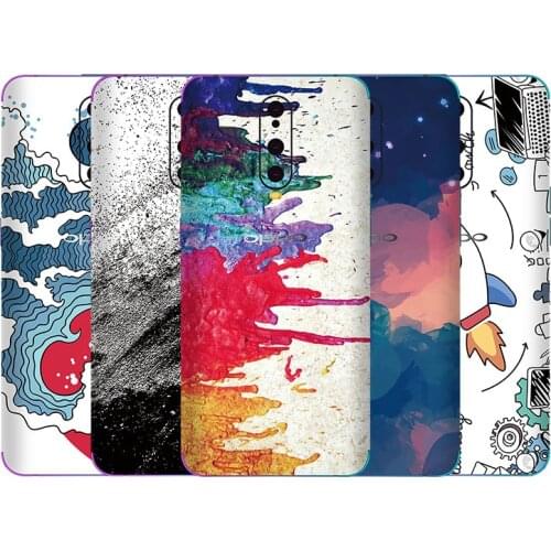 Colorful Cute Pattern Matte Skins Film Wrap Skin Phone Back Sticker For OPPO R17 Pro R15 Pro R15 R11 R11S Plus Cartoon Sticker