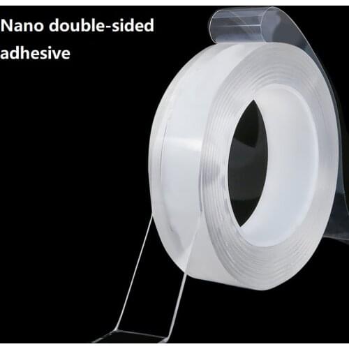 Double-sided Nano Magic Tape Reusable Strong Malleability Transparent Waterproof Without Trace Nano Tape 1M/2M/3M/5M/10M