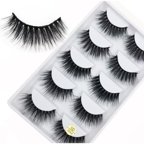 Flash Girl Hot selling product 5D-W44 high quality 5D mink natural long false eyelashes 5 pairs private label
