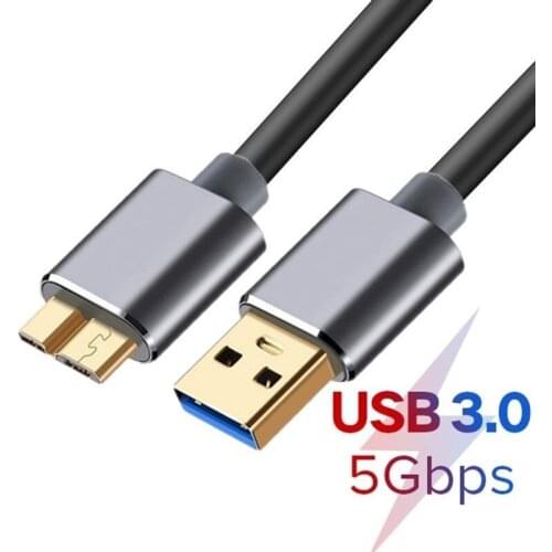 USB 3.0 Type c to Micro B Data Sync Cable Fast Speed USB 3.0 Cord For External Hard Drive Disk HDD Samsung S5 Note 3 Connector