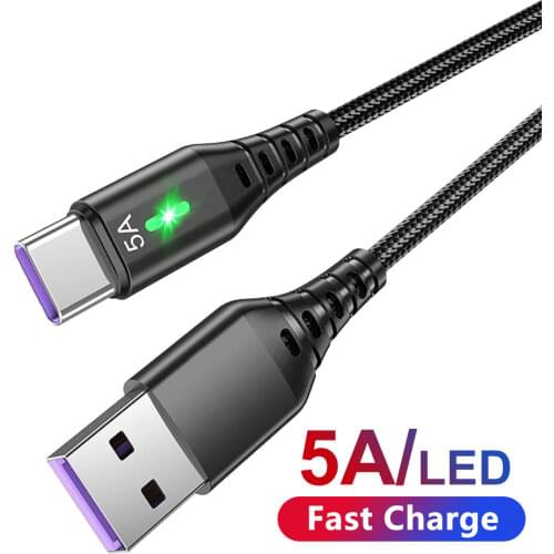 Elough USB Type C Cable QC3.0 Fast Charging Phone Charger USB C Cable For Samsung Huawei Xiaomi Poco Phone Charging Cord Cable