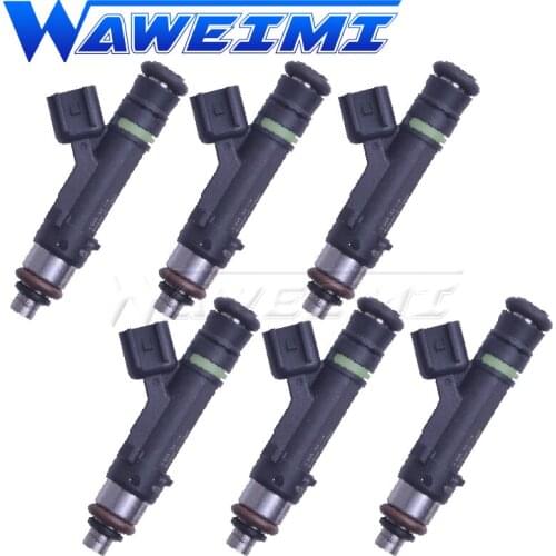 WAWEIMI 6x Fuel Injector Nozzle Valve 0280158174 For FORD F-150 5.4 4x4 V6 2007- FJ1003 9L3Z9F593B