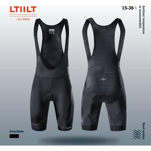 LTIILT High Quality Mens Cycling Bib Shorts Black Road MTB Bicycle Pants Professional Cycling Wear 3D Gel Pad Tights Clothing