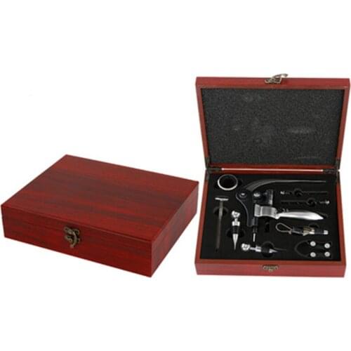 Domestic Red Wine Bottle Opener Set Zinc Alloy Rabbit Wine Opener Stopper Pourer Set in Box (Without Thermometer)