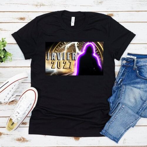 New Arrive Javier 2027 Unisex T Shirt Javier Claims To Be Trapped In 2027 Tshirt The Last Survivor Graphic T Shirts Fashion Tees