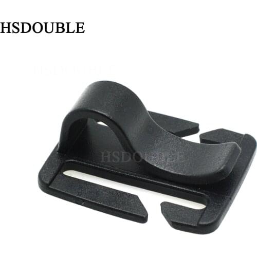Plastic Sternum Strap Tube Pipe Clip Holder Buckles For Outdoor Accessories For Paracord/Backpack Webbing 25mm
