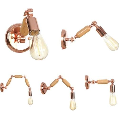 Postmodern wall lamp head of a bed bedroom Nordic personality cafe corridors rose gold section of lamps and lanterns