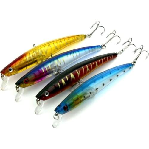 8pcs Minnow Fish Lure Hard Plastic Swimbait Isca Artificial Hook Wobbler Carp Fishing Bait 3D Fish Eyes Fishing Tackle (MI040)