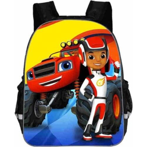 Blaze And The Monster Machine School Backpack Cartoon School Bags for Boy,Girls Kindergarten Primary Bag Baby Bags