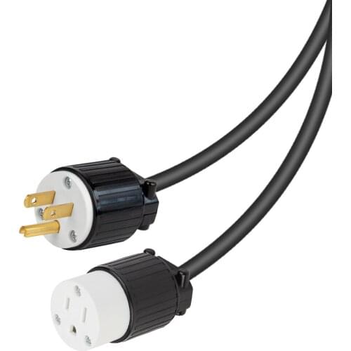JORINDO NEMA 5-15p to 5-20r Power extension cable,15A a industrial AC plug to 3 hole socket power adapter,15A/125V