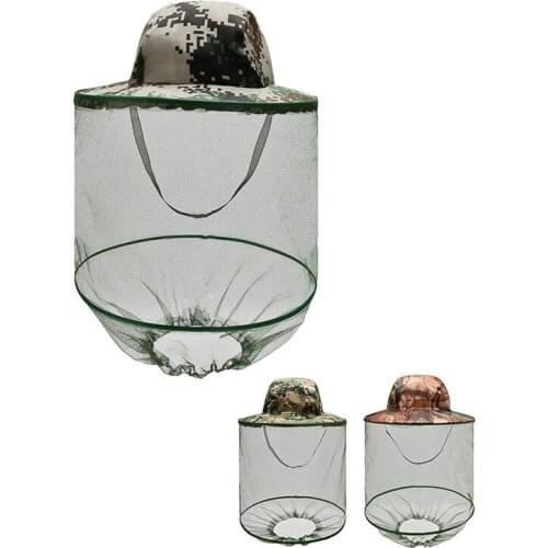 Outdoor Mosquito Hat Professional Mosquito Bug Insect Outdoor Protector Bee Resistance Net Mesh Head Face Cap #A