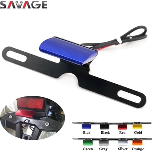 Universal License Plate LED Light For SUZUKI GSXR 600/750/1000 GSXS GSX 400F/600F/650F/1250F/1400 Motorcycle Accessories CNC