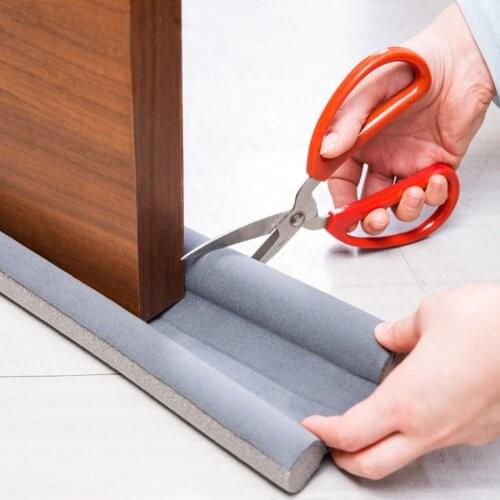 Door Draft Stopper 93CM Sealer Under Sound Proof Reduction Noise Wind Dust Blocker Flexible Bottom Sealing Strip Guard Window