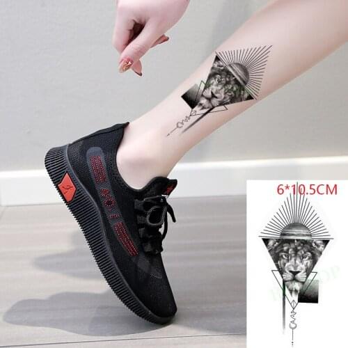 Waterproof Temporary Tattoo Sticker ins Lion planet triangle cool Body Art Flash Tatto Fake Tatoo for Women Men