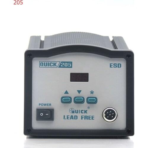 QUICK 205 150W High-Power Lead-Free Soldering Station Digital Display Thermostat Soldering Pen High-Frequency Rework Station