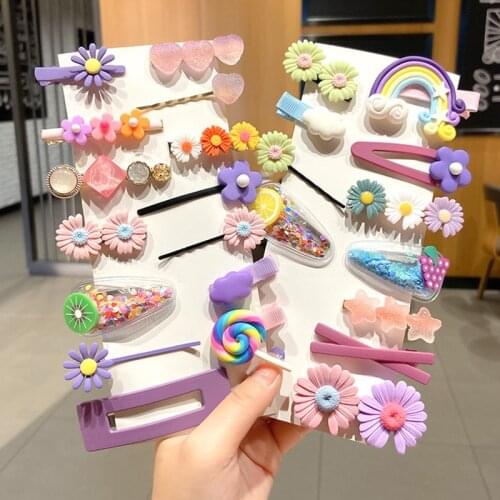 FACEINS Hair Clip for Girls and Women Clips For Hair Jewelry Trendy Hair Pin Female Candy Colors Clips Sets Hair Accessories