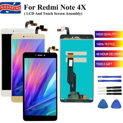 Black For Xiaomi Redmi Note 4X LCD Display+Touch Screen Assembly Digitizer Glass Panel Replacement Note 4 X LCD Screen + Tools