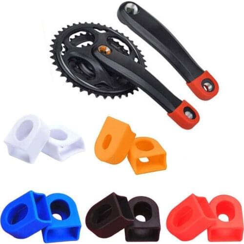 1Pair Sleeve MTB Road Bicycle Sprocket Protection Crank Guard Bike MTB Arm Boots Chain Ring Protective Cover for Bike Accessory