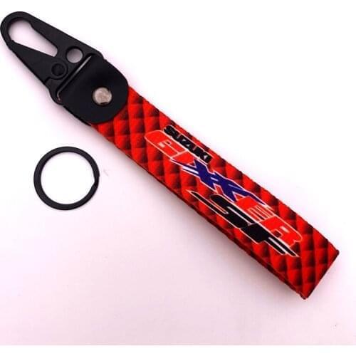 10pcsGIXXER SF Motorcycle Car Key Ring Ribbon Hanging Buckle Metal Buckle Personality Cool Practical Ornaments