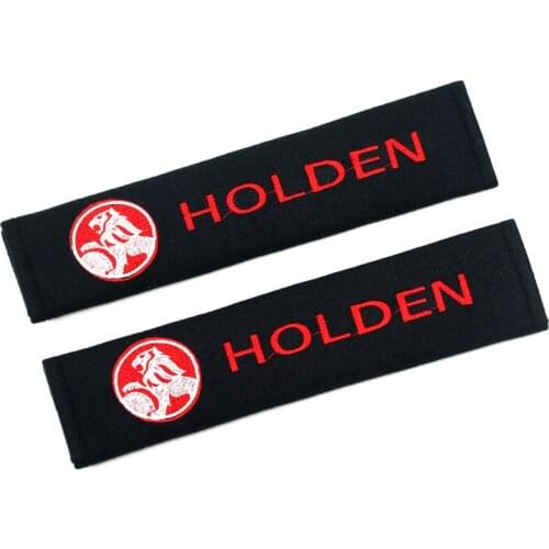 2PCS Car Safety Belt embroidery pattern covers seat belt case for Holden car styling